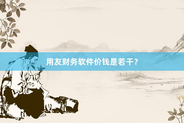 用友财务软件价钱是若干？